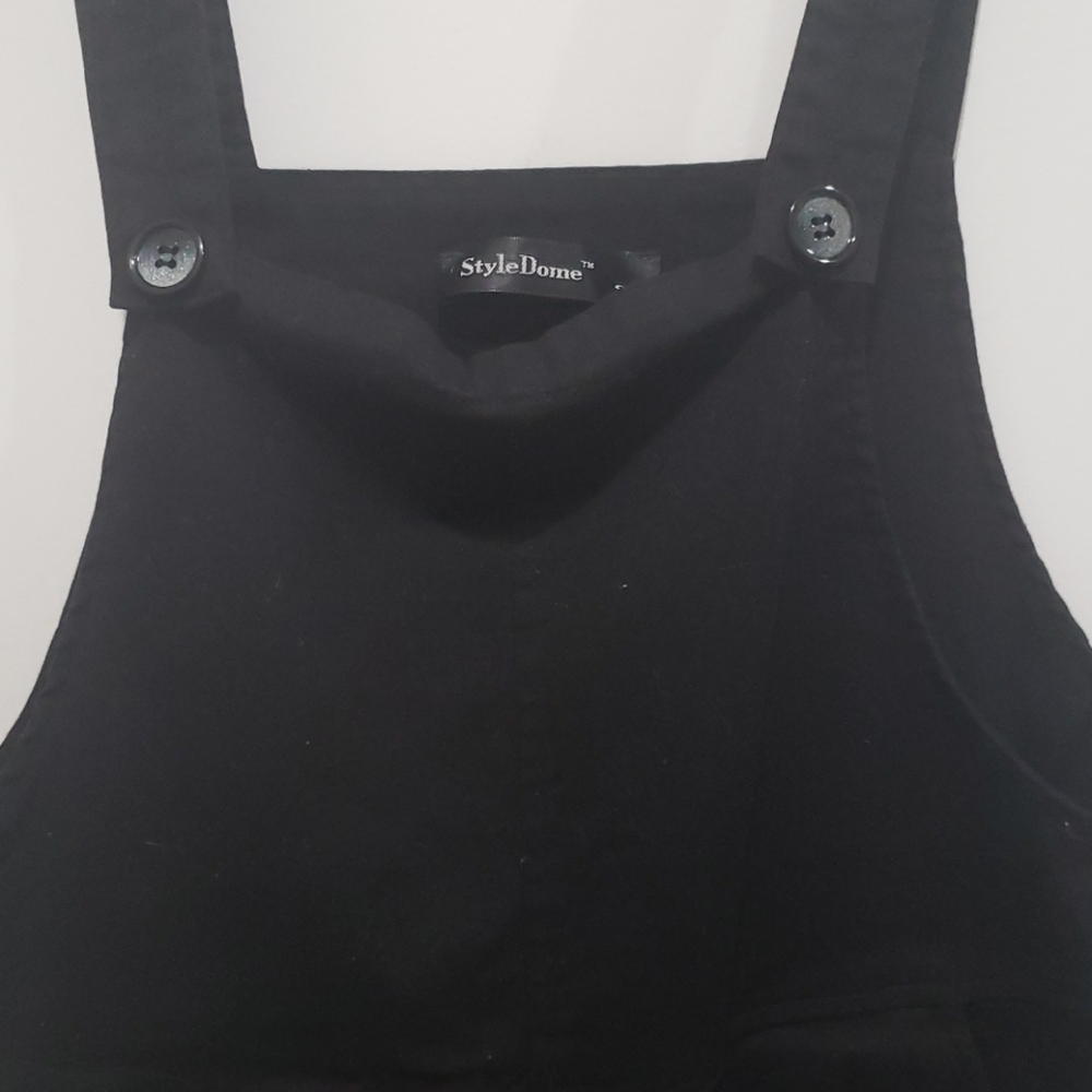 Black overalls jumpsuit